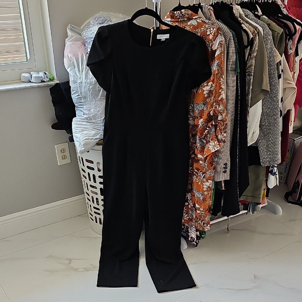Calvin Klein Black Jumpsuit Elegant Versatile Design